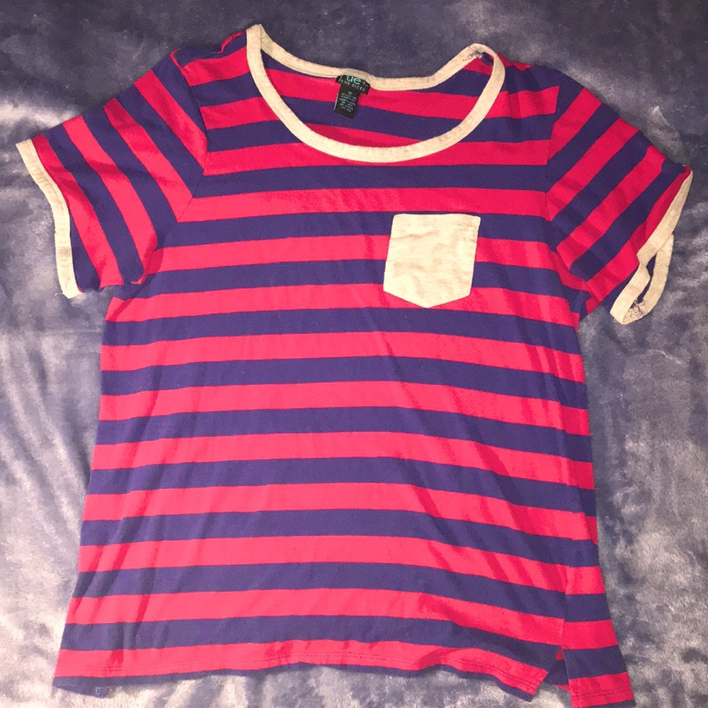 Striped Pocket T